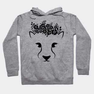 Cat Kitten lion flower cute Kitties cats lover Hoodie